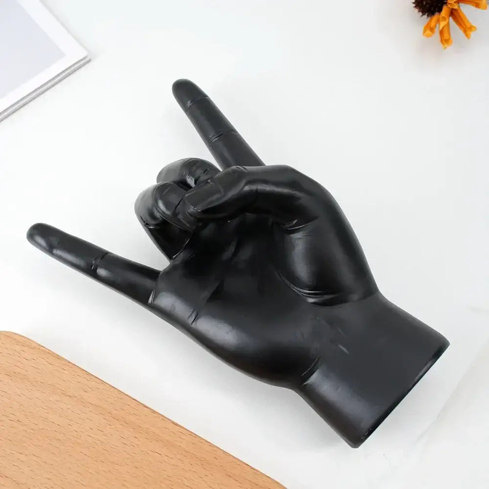 Glossy Rock Hand Sculpture