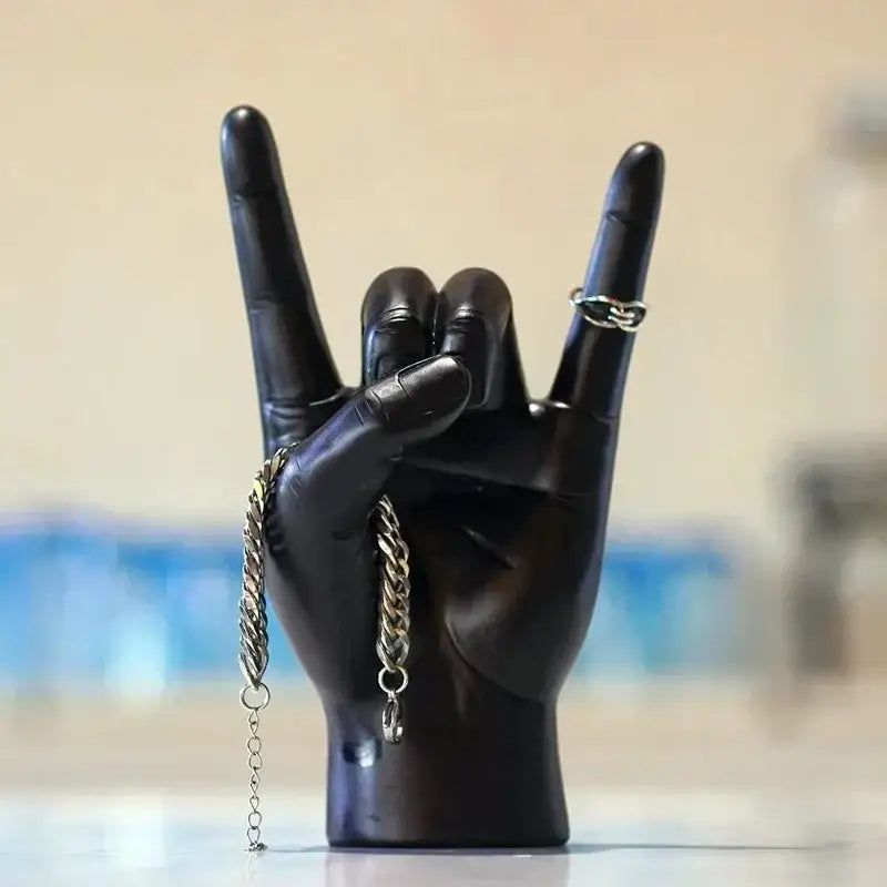 Glossy Rock Hand Sculpture