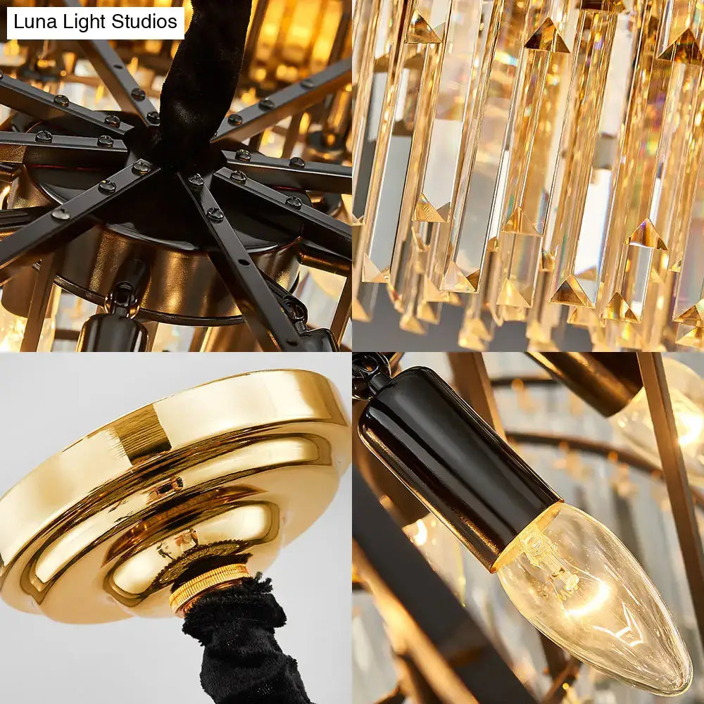 Gold Crystal Island Chandelier