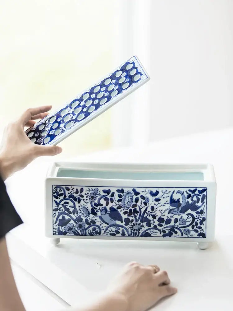 Retro Porcelain Flowerpot Vase