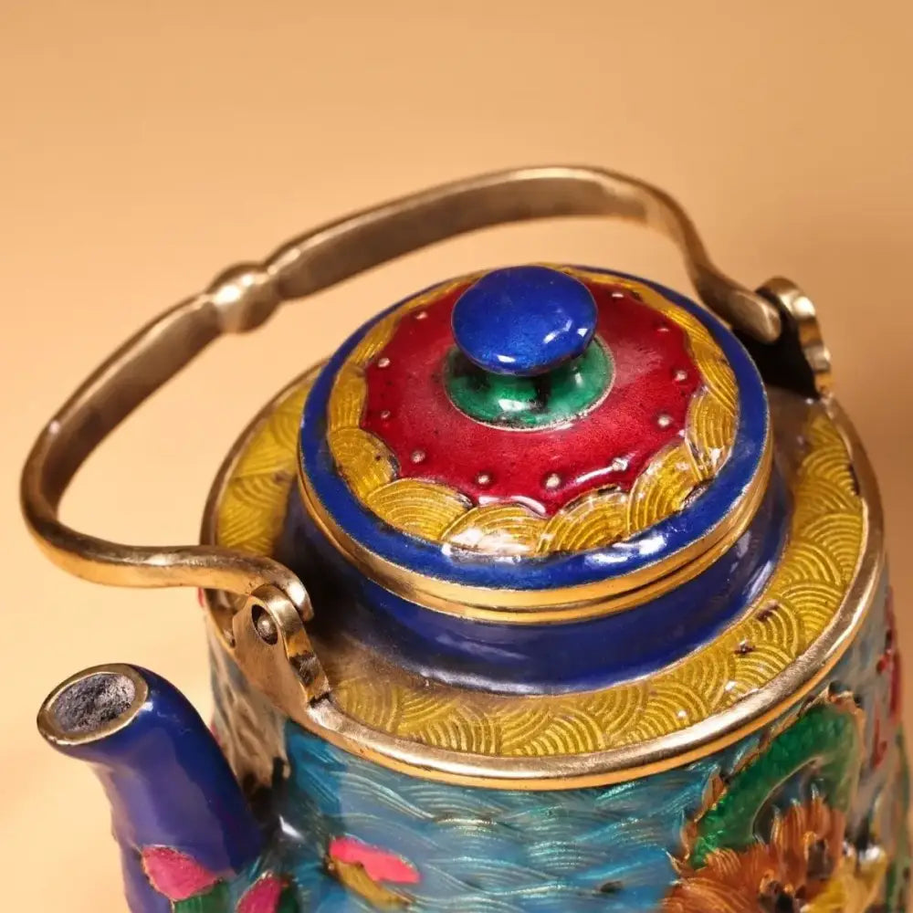 Cloisonné Dragon Kitchen Pan