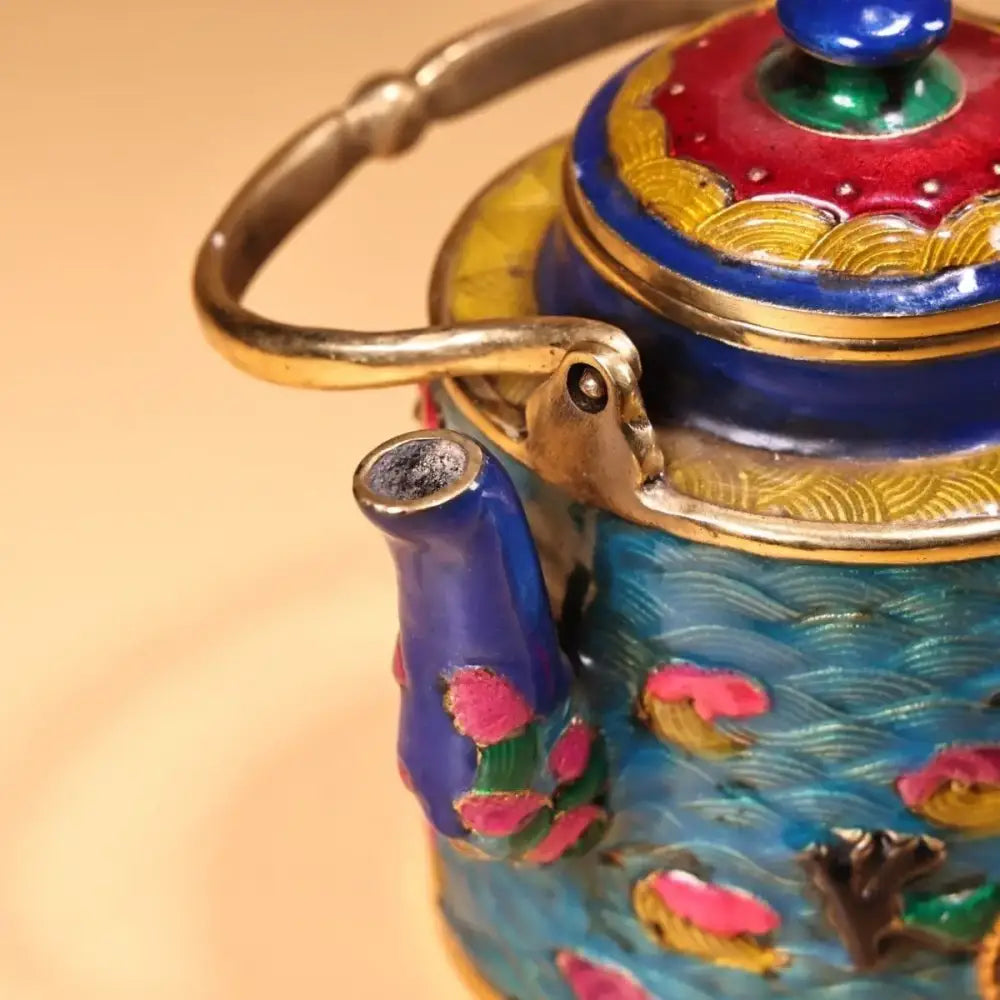 Cloisonné Dragon Kitchen Pan