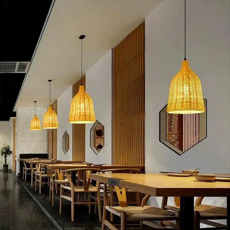 Bamboo Weave Pendant Lamp