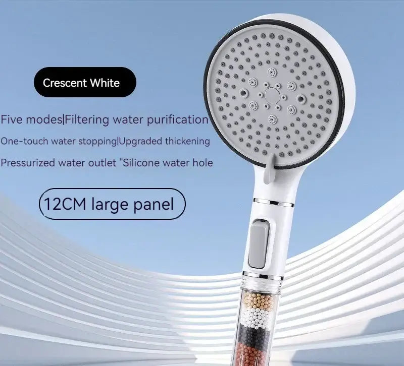 Chrome Calcium Filter Shower