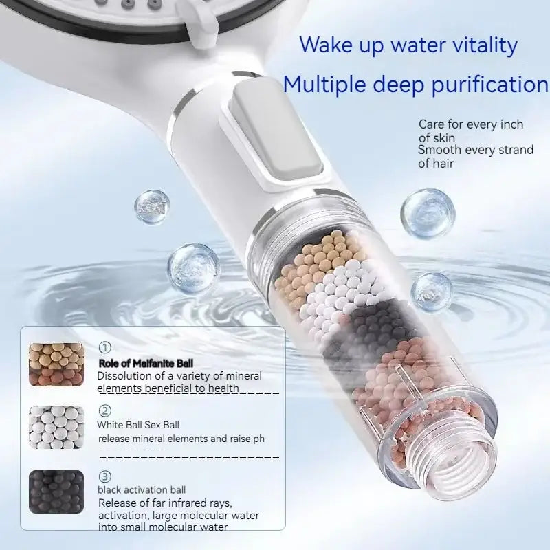 Chrome Calcium Filter Shower