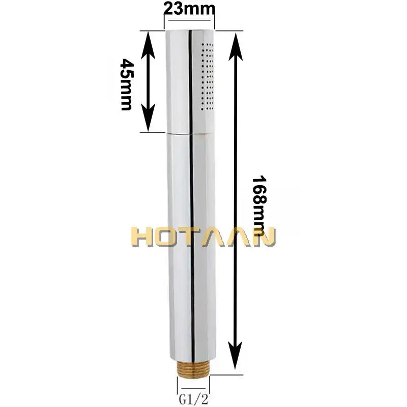 Chrome Brass Handheld Showerhead