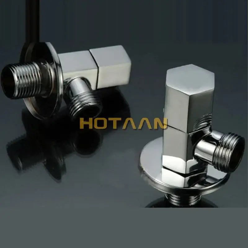 Chrome Triangle Valve Set