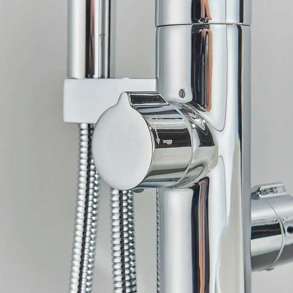 Chrome Floor Waterfall Faucet