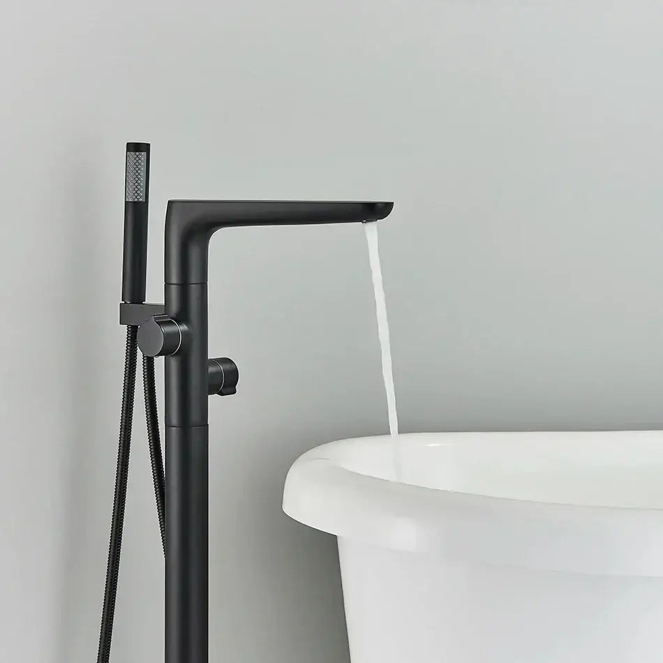 Chrome Floor Waterfall Faucet