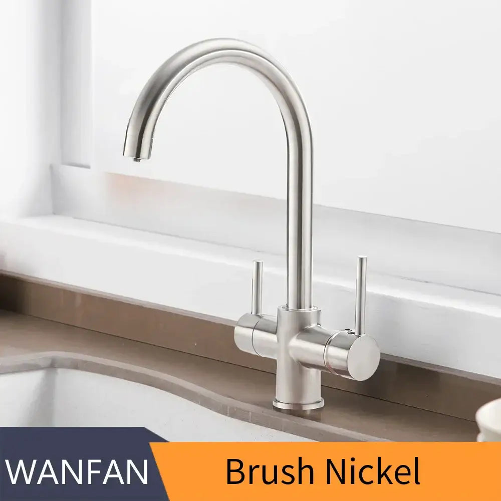 Chrome Dual Handle High Arc Faucet