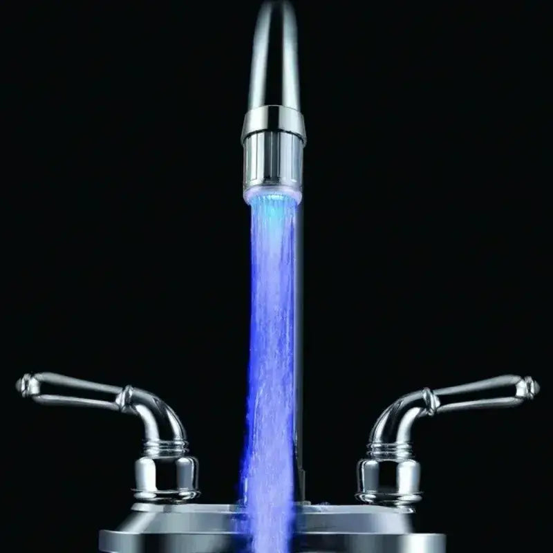 Chrome LED Faucet Aerator with Temperature Display