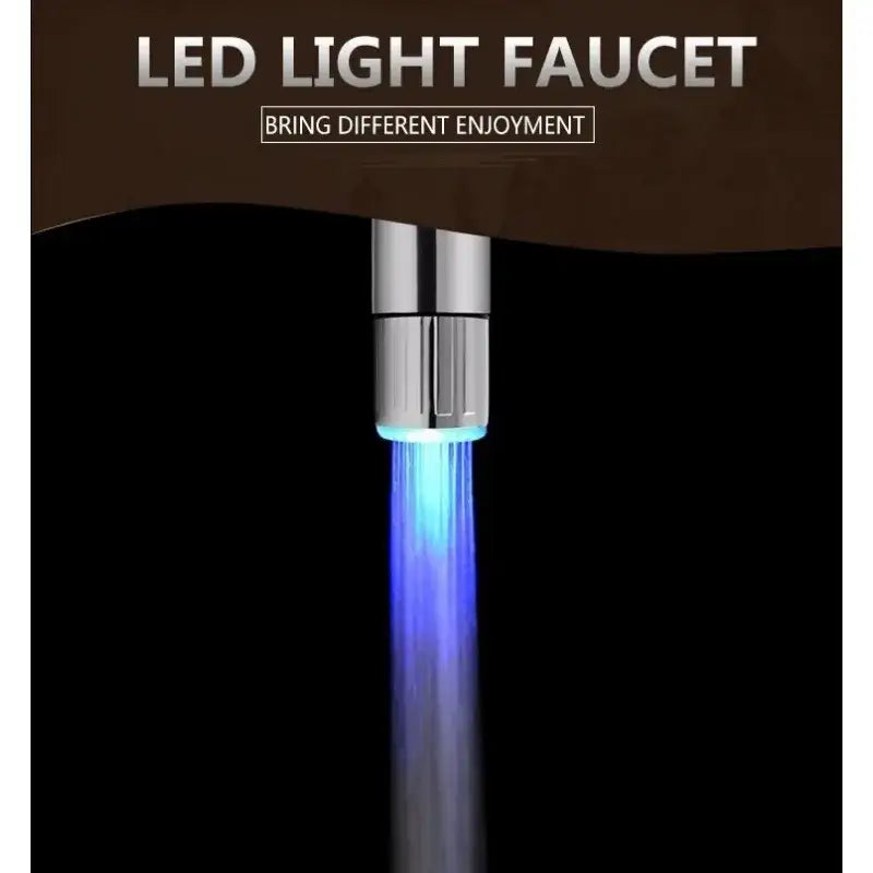 Chrome LED Faucet Aerator with Temperature Display