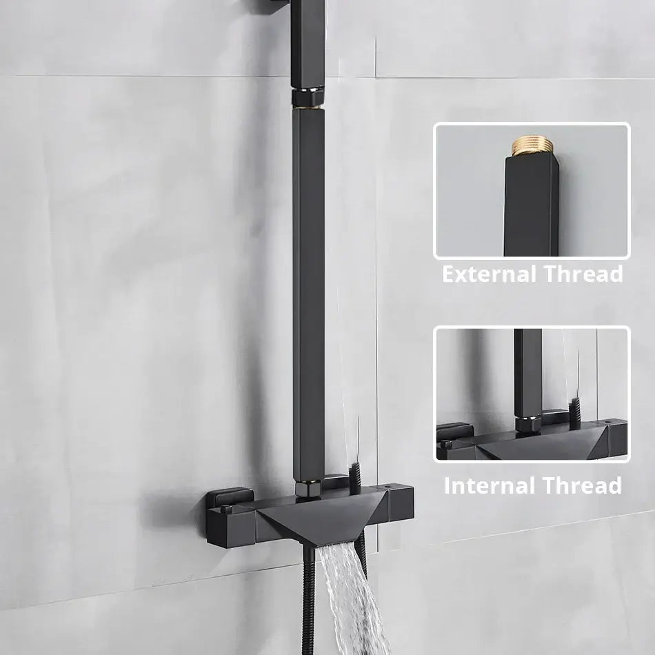 Chrome Shower Extension Tube