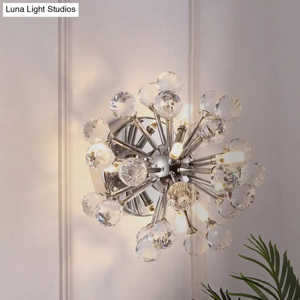Chrome Sputnik Flushmount