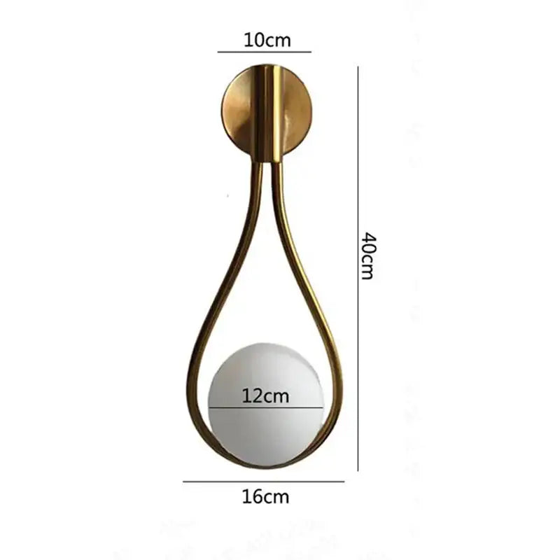 Chrome Teardrop Sconce