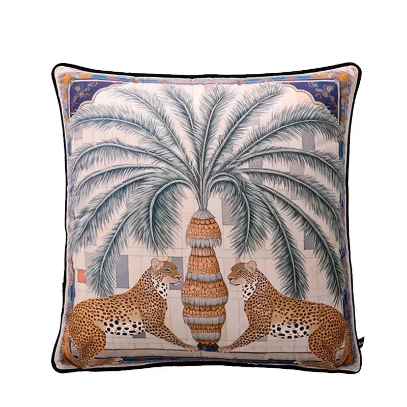 Blue Velvet Horse Cushion