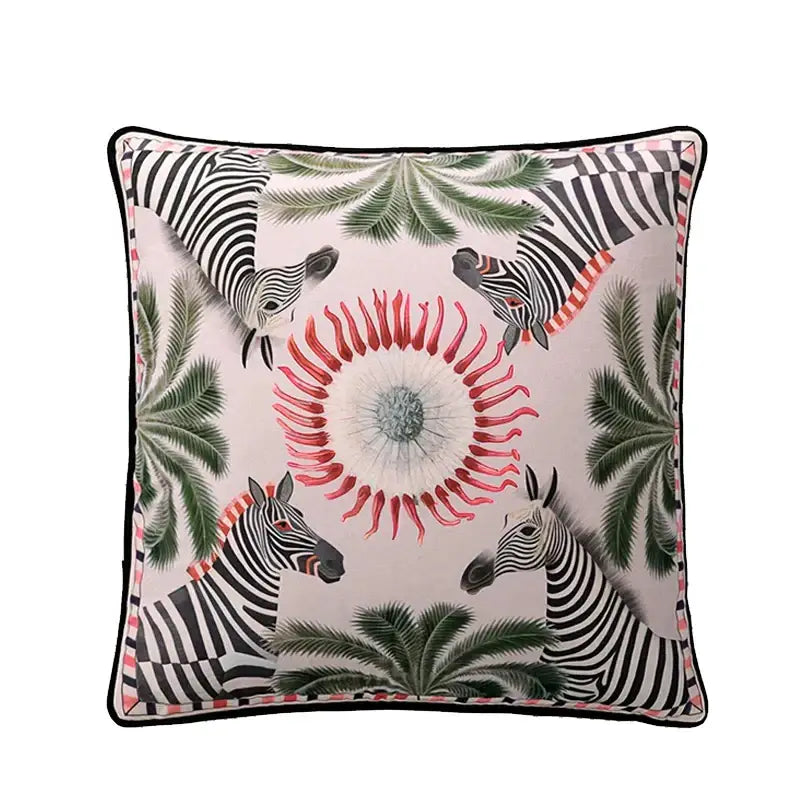 Blue Velvet Horse Cushion