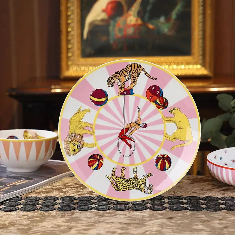 Pink White Kids Tableware