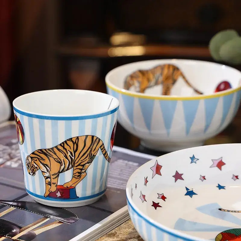 Pink White Kids Tableware