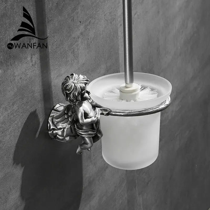 Bronze Angel Toilet Brush