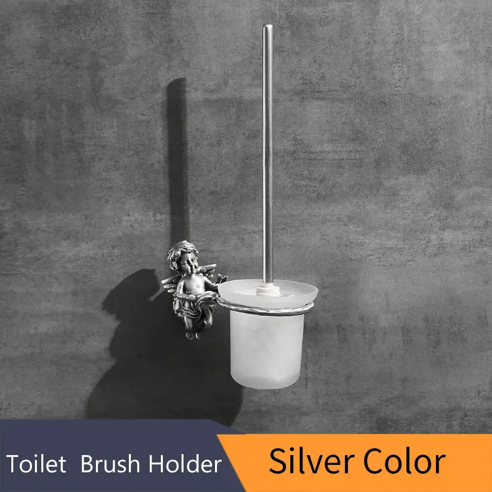 Bronze Angel Toilet Brush