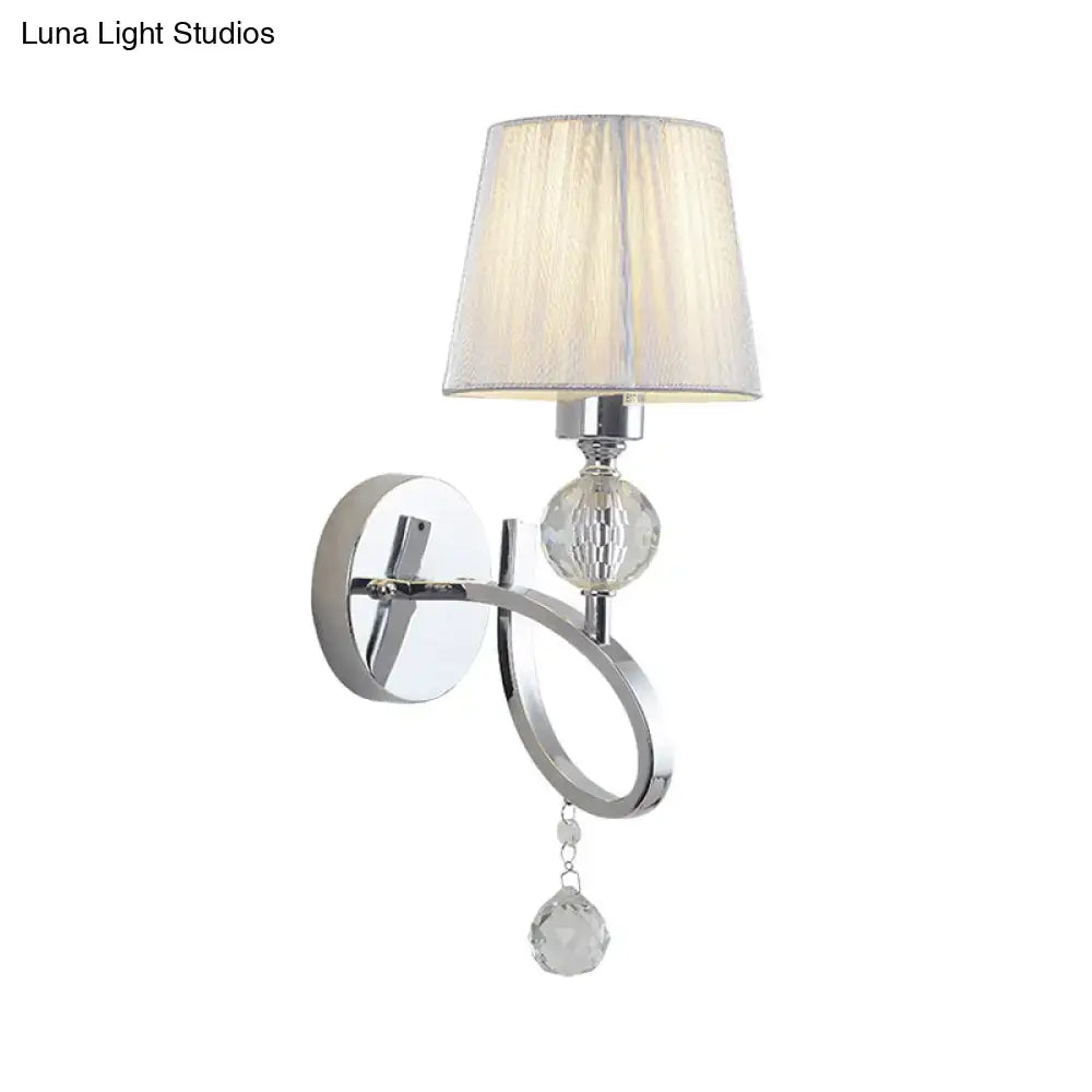 Chrome Crystal Wall Lamp