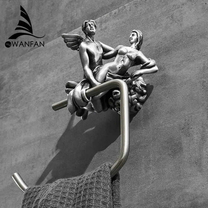 Bronze Winged Towel Rack