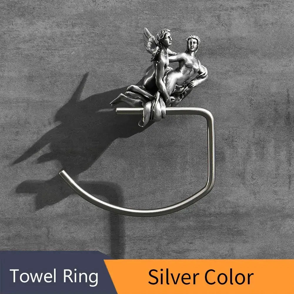 Bronze Winged Towel Rack