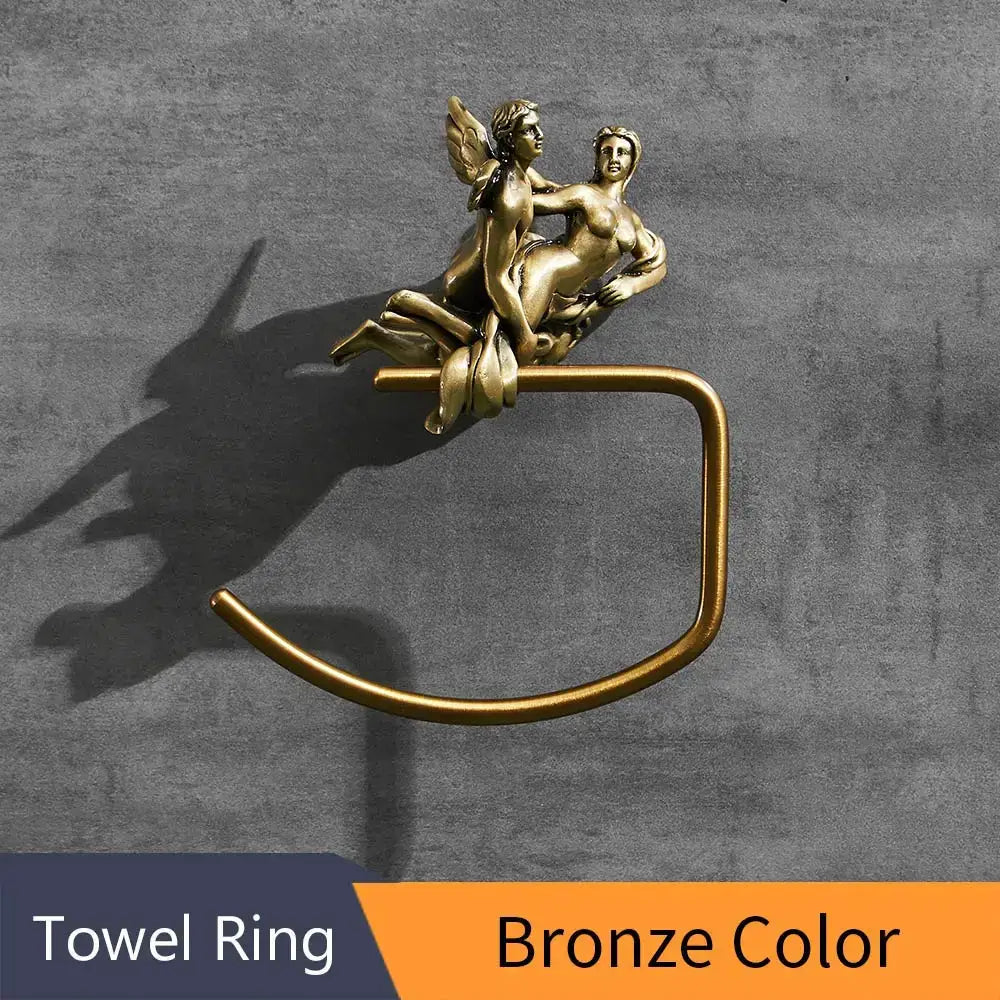 Bronze Winged Towel Rack