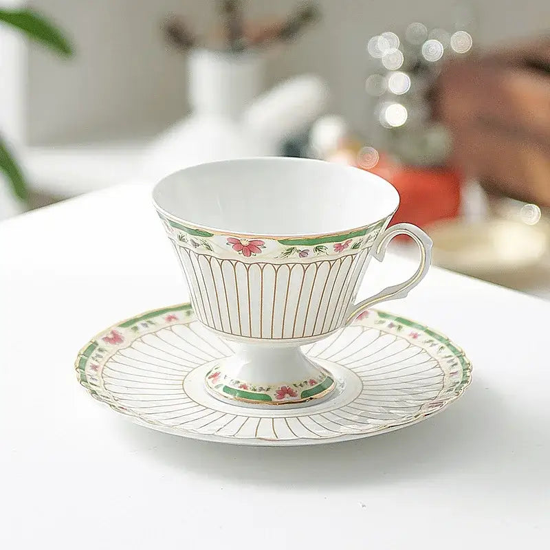 Gold Striped Ceramic Set
