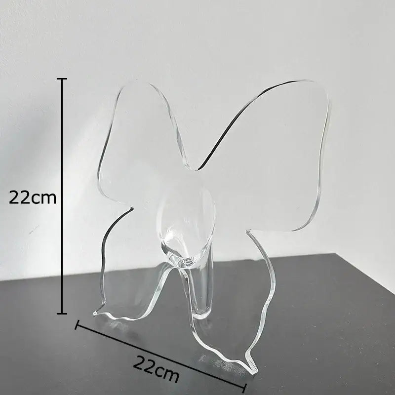 Clear Acrylic Butterfly Vase