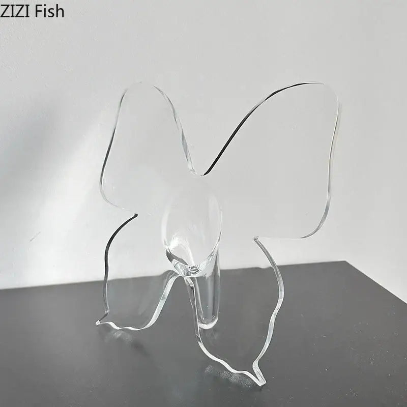 Clear Acrylic Butterfly Vase