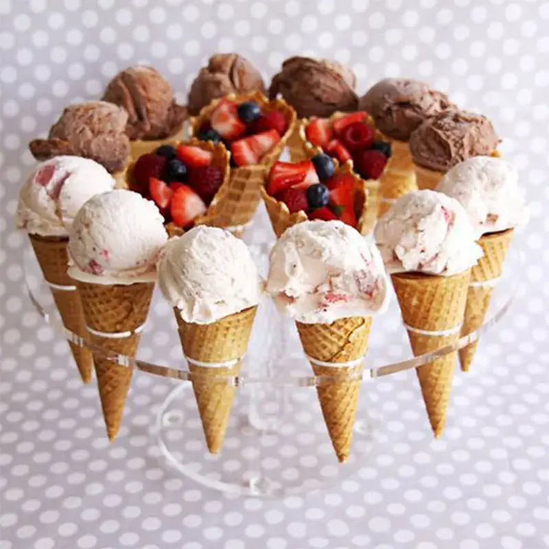 Clear Acrylic Cone Stand