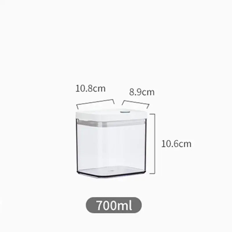 Clear Hermetic Storage Containers