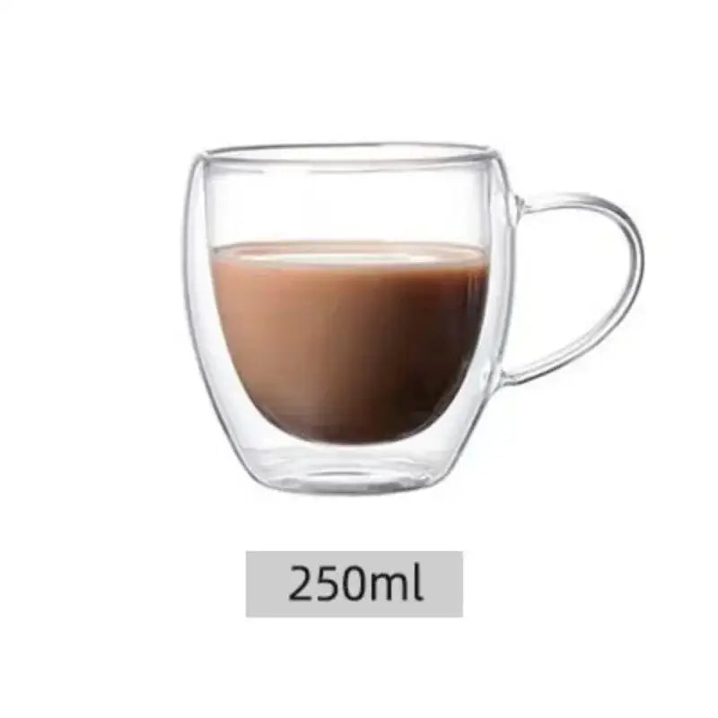Double Wall Glass Coffee Mug