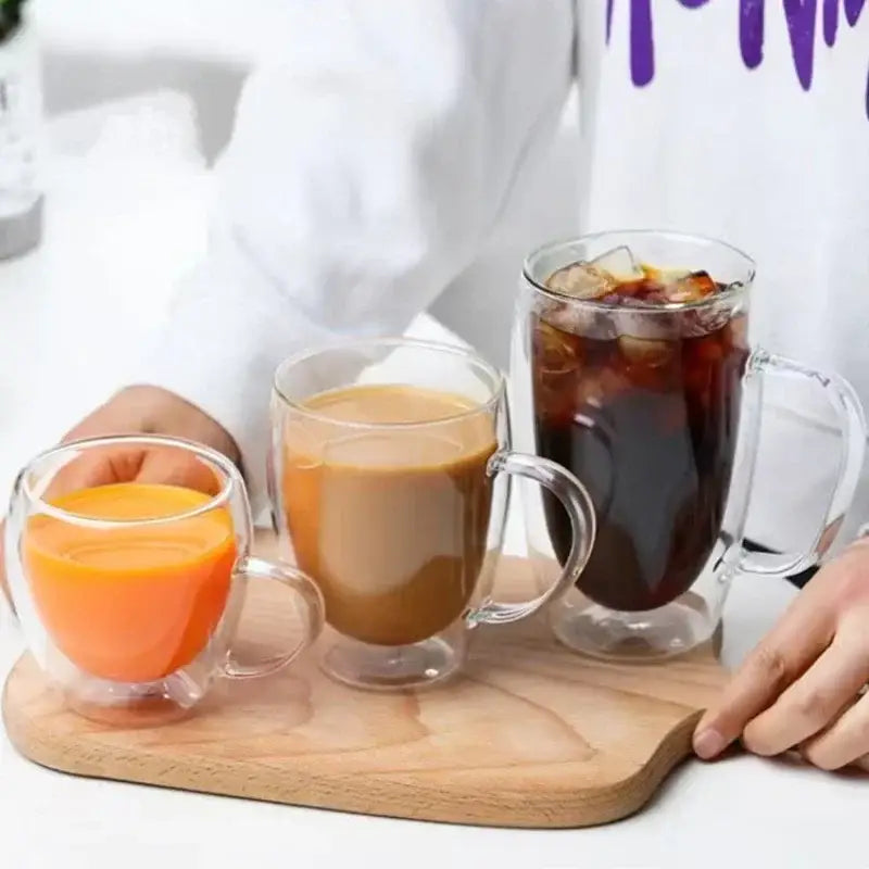Double Wall Glass Coffee Mug