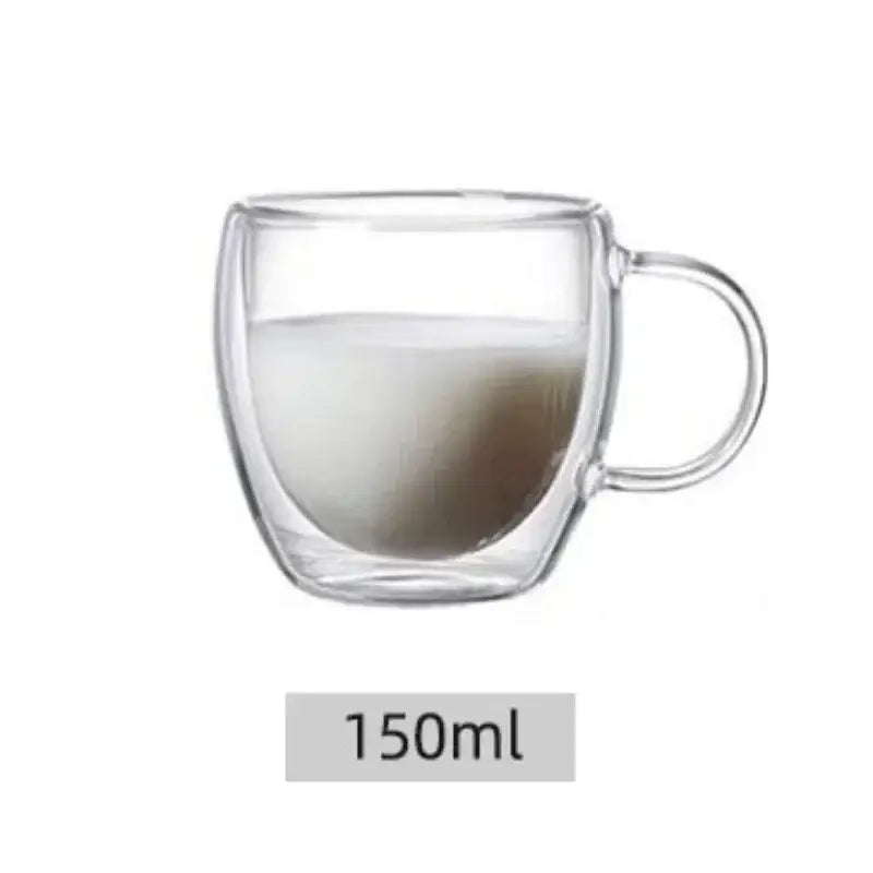 Double Wall Glass Coffee Mug