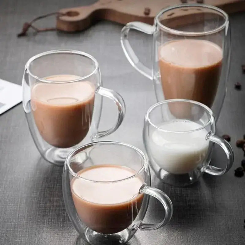 Double Wall Glass Coffee Mug