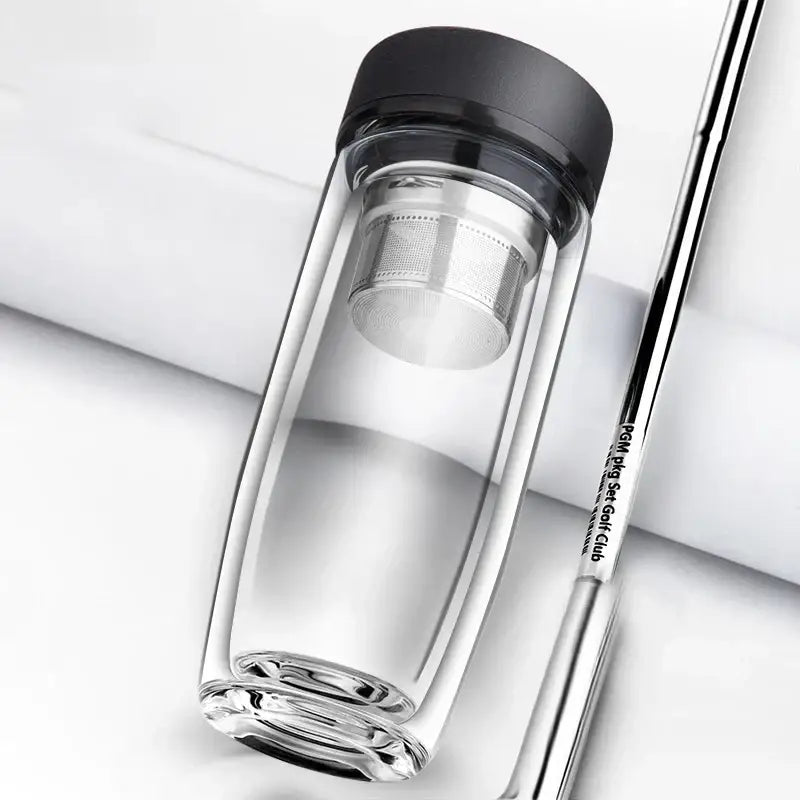 Glass Double Wall Mug