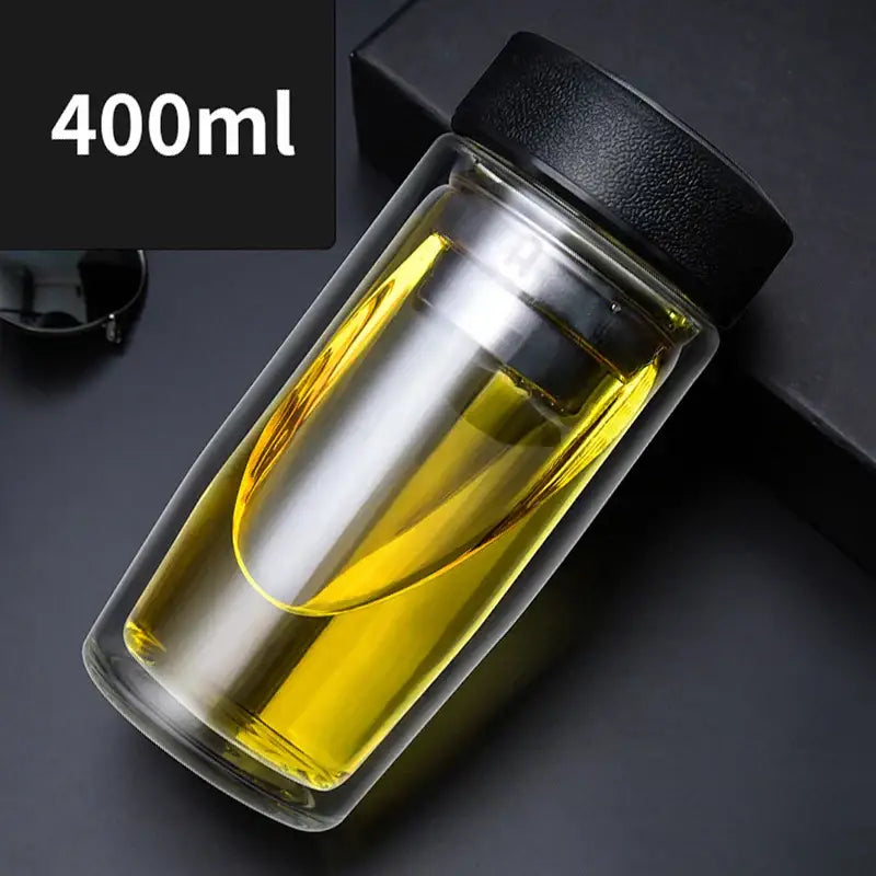 Glass Double Wall Mug