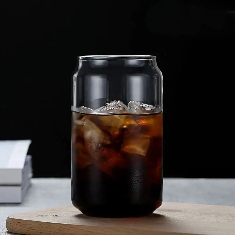 Glass Bamboo Drink Cup