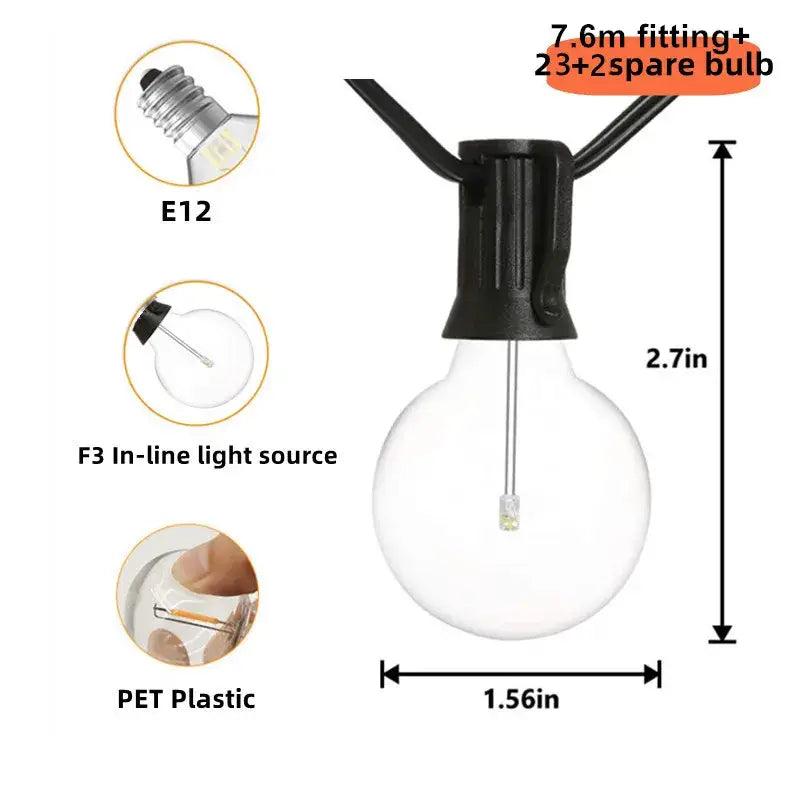 Clear Glass String Lights