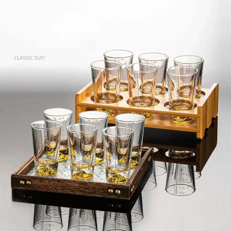 Transparent Glass Liquor Set