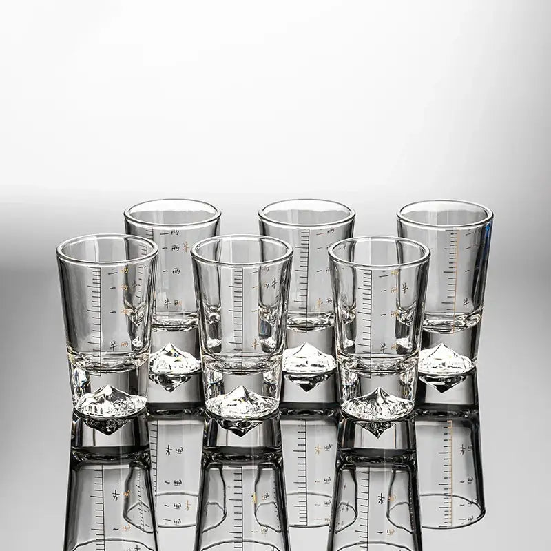 Transparent Glass Liquor Set