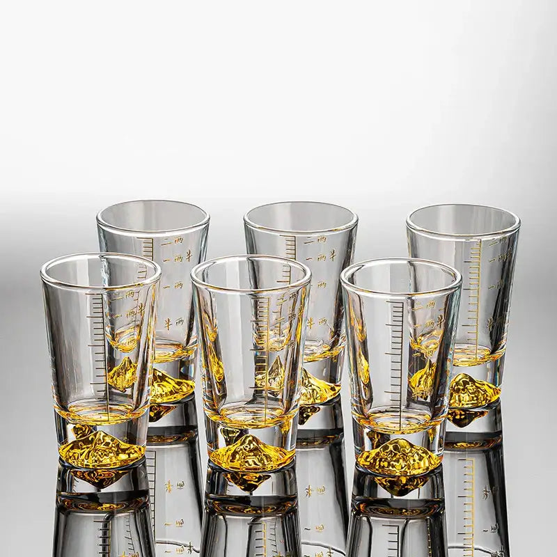 Transparent Glass Liquor Set