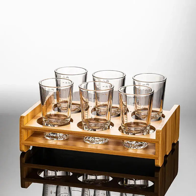 Transparent Glass Liquor Set