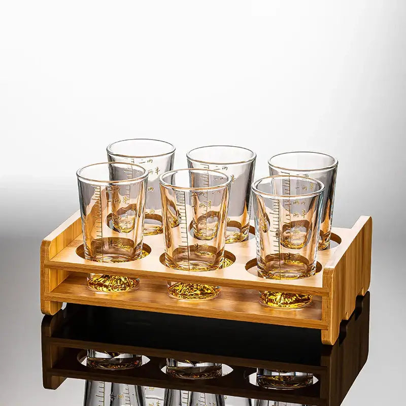 Transparent Glass Liquor Set