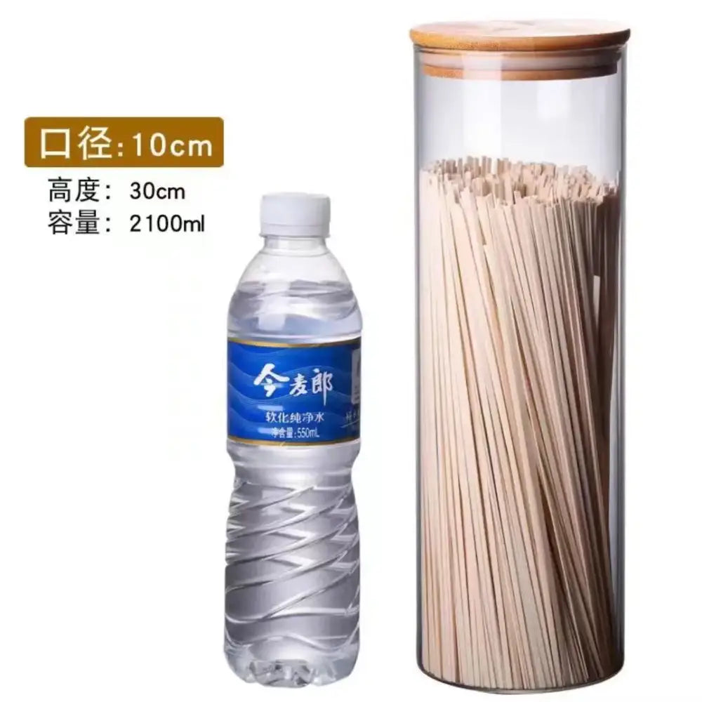 Glass Jars Bamboo Lids