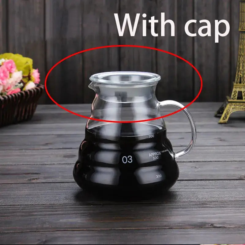 Clear Glass Coffee Kettle