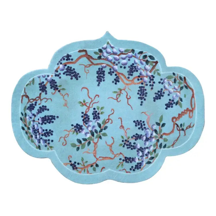 Teal Wisteria Door Mat